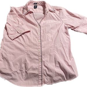 Gap stretch pink blouse